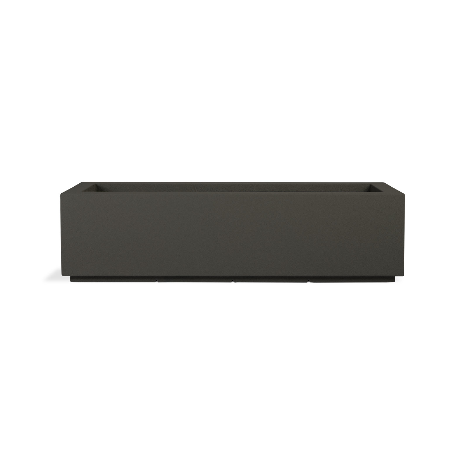 Gita Planter Box, Slate Gray, 12" H x 46" W x 17" D