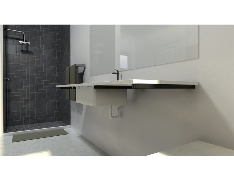 The Original™ Free Floating Vanity Bracket® , 11" H x 2.5" W x 22" D