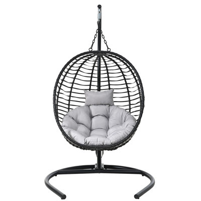 Single Person Folding Egg Chair With Stand