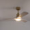 Lustre ventilateur de plafond moderne à DEL 42 po avec télécommande Jhamarion