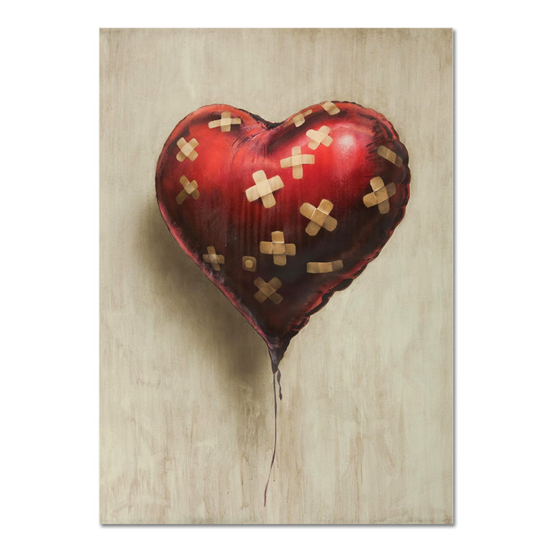 Balloon Band-Aids by Banksy - No Frame Print on Plastic / Acrylic, 135cm H x 95cm W