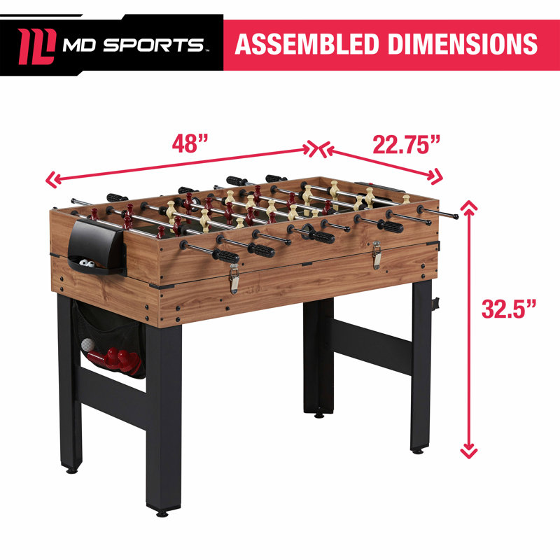 Table multi-jeux 5 jeux 48,5 "