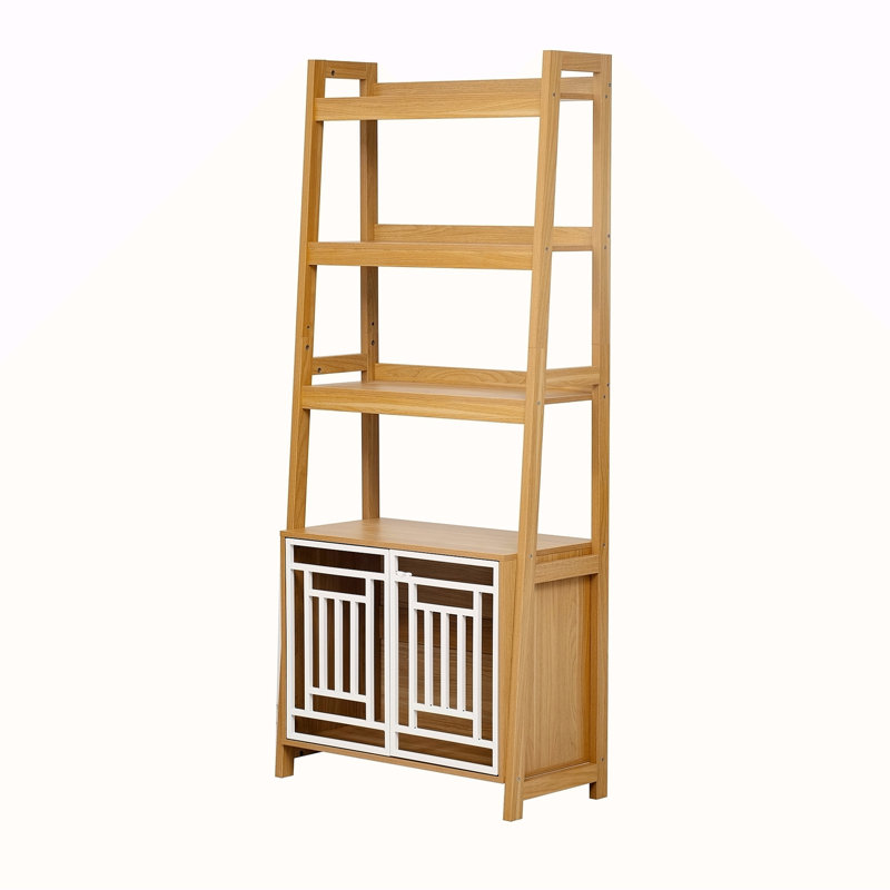 Meuble pour chien avec échelle pour cage