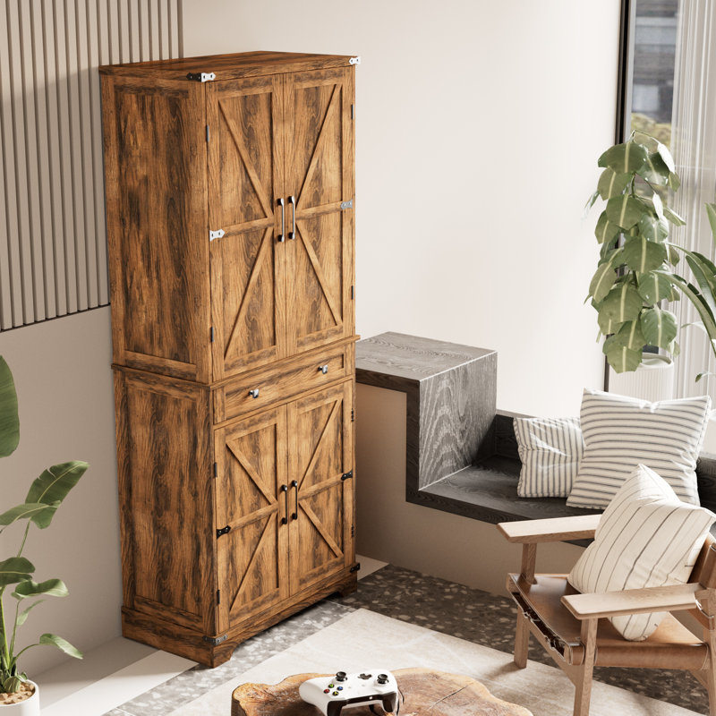  Armoire de rangement 29 po à 6 niveaux de 29 po - Organisateur pour garde-manger, salle de lavage, garage et garde-robe