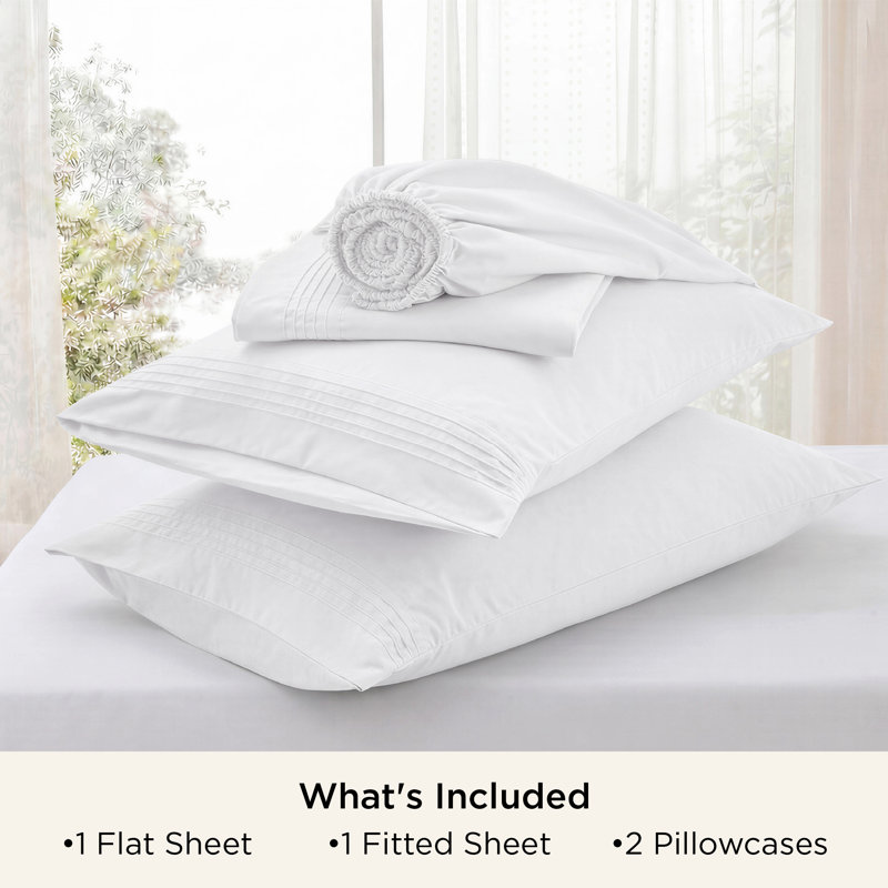 Bedsure Deep Pocket Sheet Set - Fits Mattresses Up to 21 Inches Thick -  GentleSoft Bed Sheet set, Moisture Wicking, Soft & Cooling Bed Sheet & Pillowcases, Easy & Secure Fit
