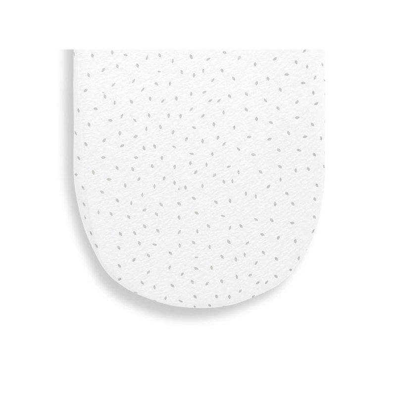 Linen Blend Fitted Moses Basket Fitted Sheet, White