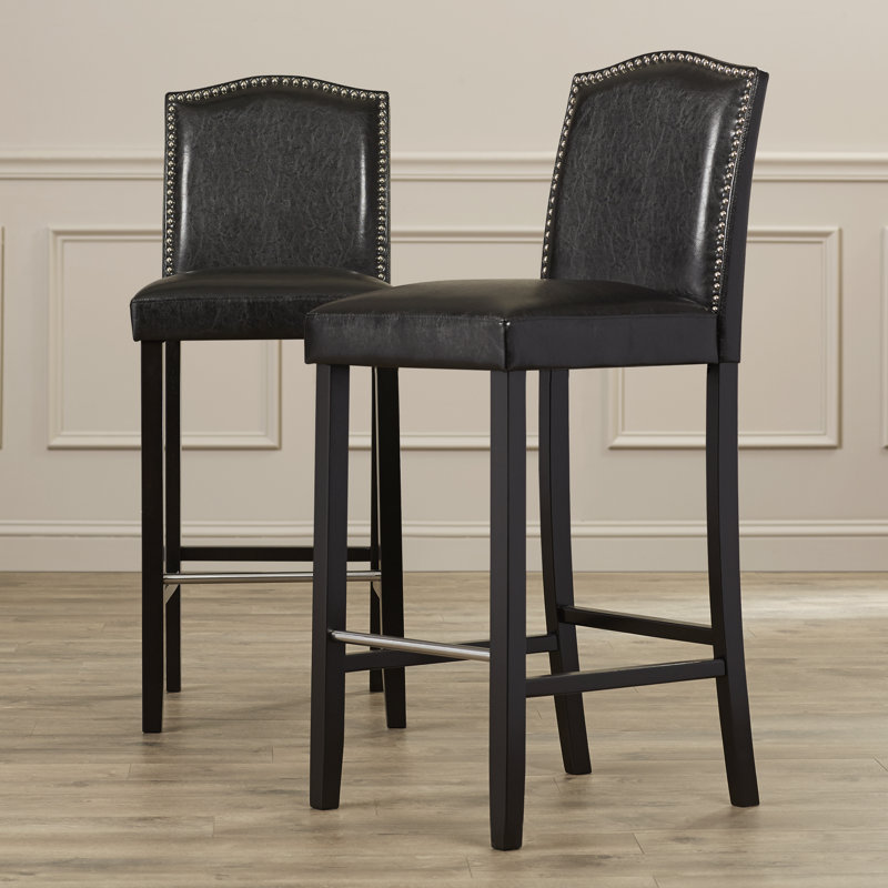 Tabouret de bar 30,5 po Annalaya, Marron foncé
