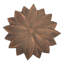 Bain d'oiseaux extérieur autoportant en aluminium coulé Diondra Garden Lotus - Patine cuivre