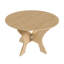 Table de salle à manger pliante 43 po pour petits espaces, table en panneau de fibres à densité moyenne avec placage de chêne sauvage-147018484