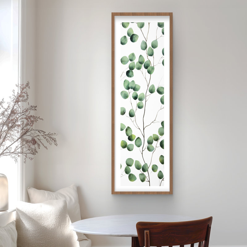 «Climbing Leaves» - Reproduction matte encadrée pour le décor du salon