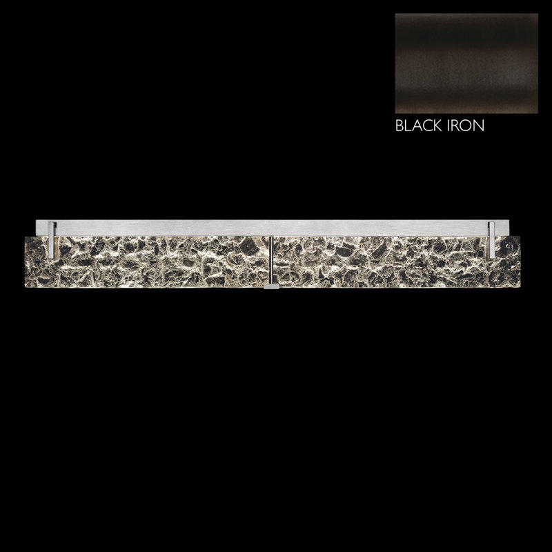 Terra 7 - Light LED Bath Bar, Black, Clear