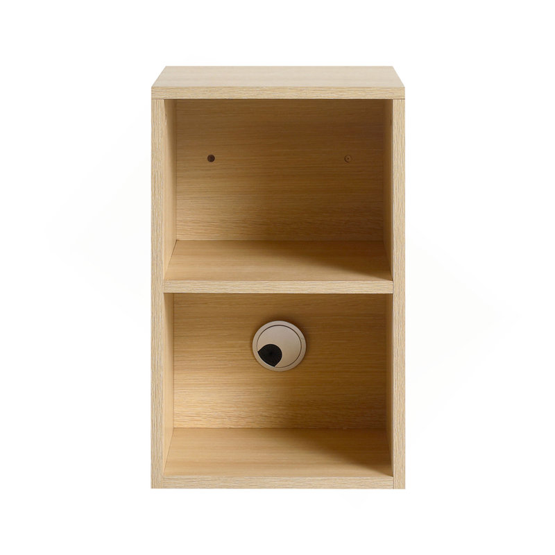 Petites tablettes de rangement murales 12 po, rangement pour salle de bain, contreplaqué, Chêne blanc Américain