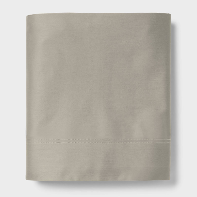 100% Cotton Ultra-Light Flat Sheet, Twin Flat Sheet, Dark Gray