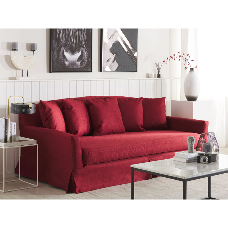 Gilja 3 Seater Sofa, Red