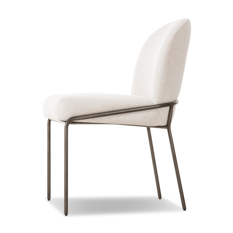 Laina 18.75'' H Upholstered Side Chair, Crypton Nomad Snow