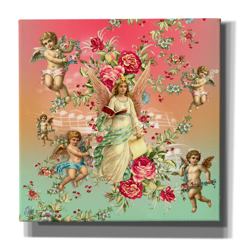 «Roses 3» par Mark Ashkenazi, art mural sur toile, H 37 po x l 37 po x P 1,5 po