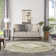 Haydel Oriental Machine Washable Power Loom Polyester Area Rug in Ivory/Green