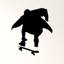Adhésif décoratif Skateboard Silhouette III-101078054