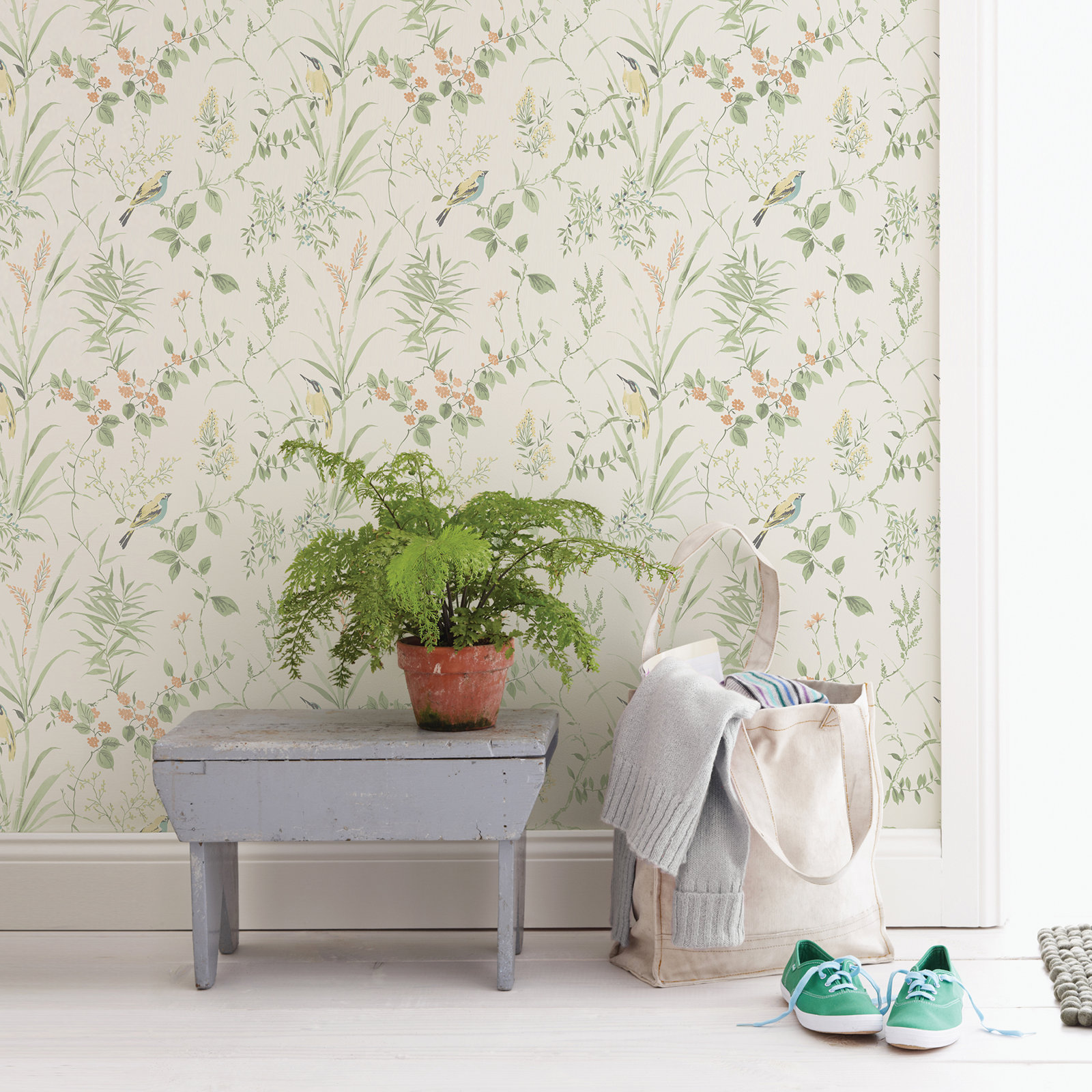 Stevenson Wallpaper Roll, Light Green