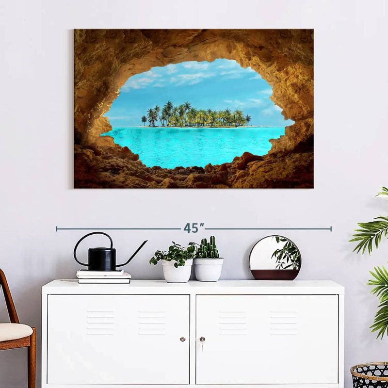 «Secret Island», reproduction sur toile, L 26 po x H 39 po