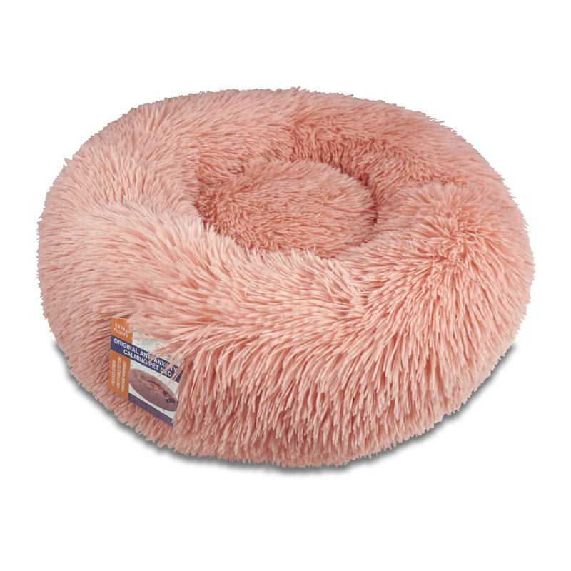 Orthopedic Pet Bed, Pink, 20cm H x 60cm W x 60cm D