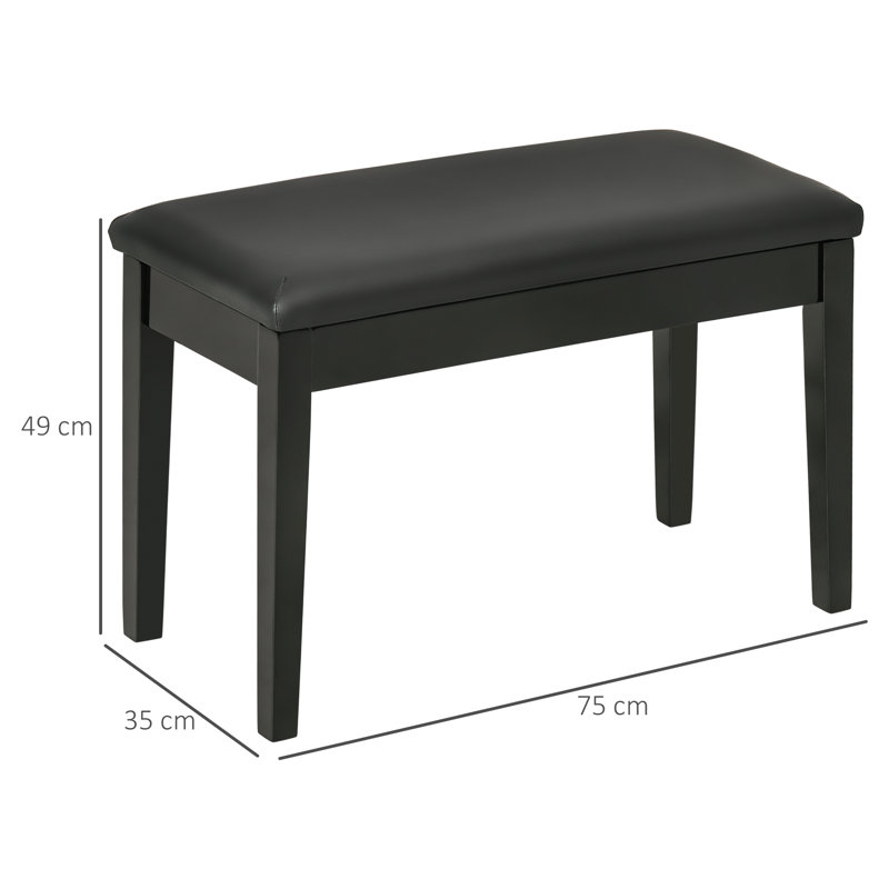 Faux Leather Upholstered Storage Bench