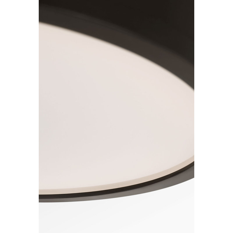Radcliff rond semi-encastré, H 4 po x l 12 po x P 12 po, Fer vieilli