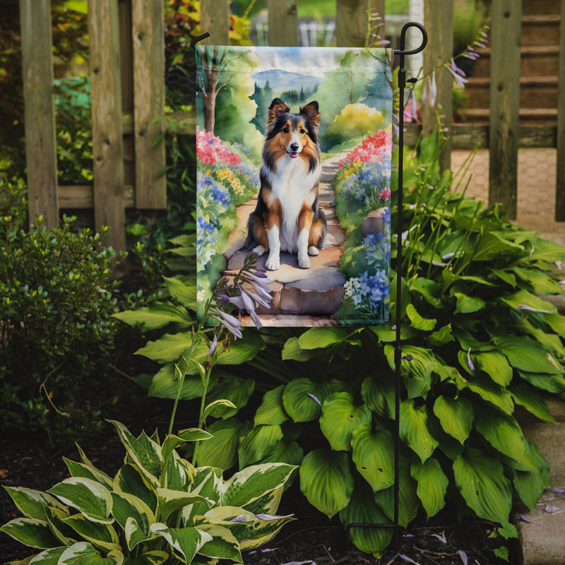 Drapeau de jardin en polyester à double face H 15,5 po x l 11,25 po Tanell