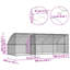  Dog Kennel With Storage Silver Galvanised Steel Pet Enclosure Housing