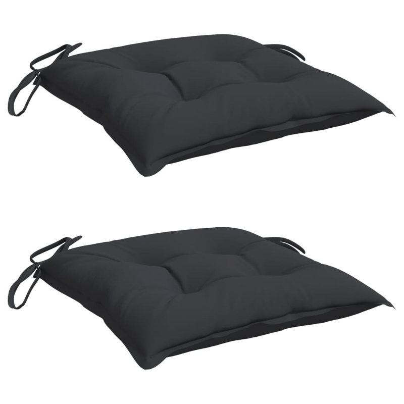 Outdoor Seat Cushion, Black, 2.8" H x 15.7" W x 15.7" D