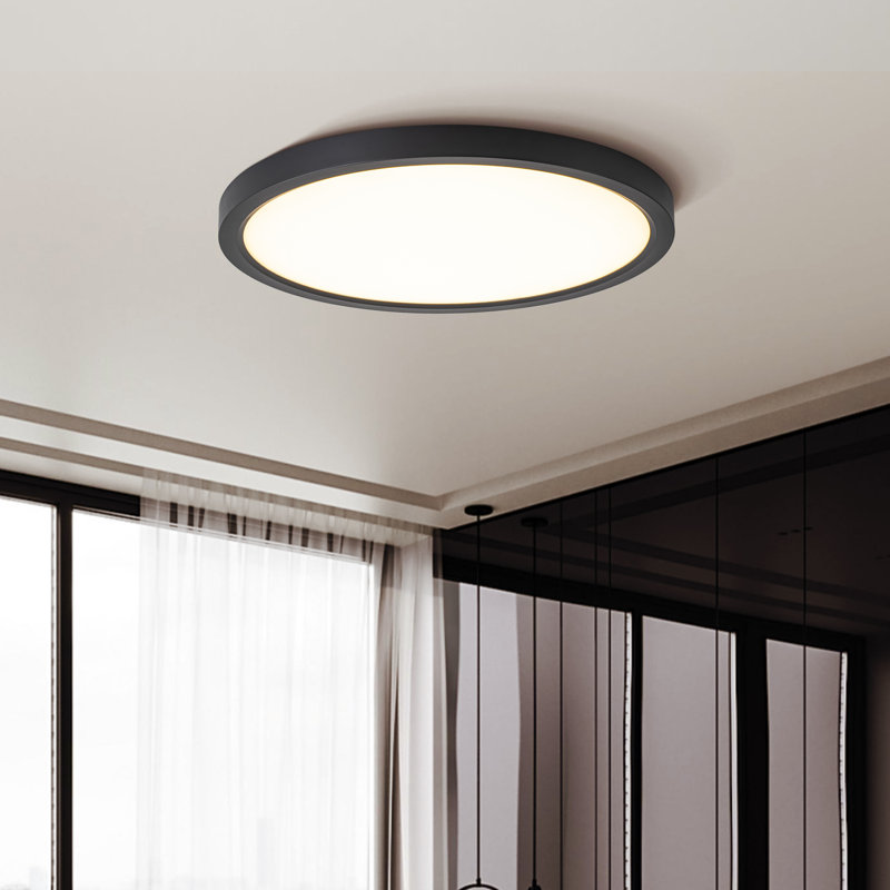 Atlas 15" LED Flush Mount Ceiling Light, 1" H x 12" W x 12" D