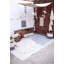 Cotton Animal Print Area Rug in Blue/Gray/Beige
