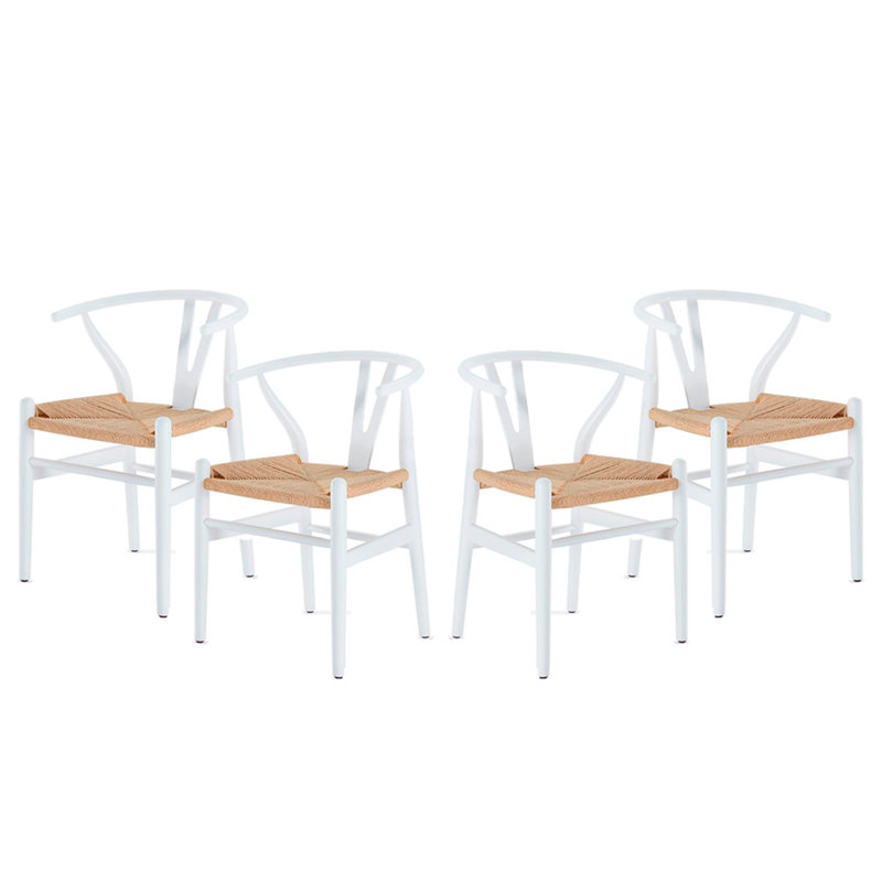 Ensemble de chaises Rustica 4, 4, Blanc