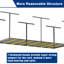 Support de rangement pour garage 3x8FT