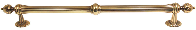 Ornate 18" CTC Appliance Pull, Polished Antique