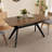 Wood Dining Table ,Walnut+Black
