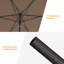 Parasol de marché rectangulaire lumineux 9 pi 10 po x 6 pi 6 po Sikeston-2065313214