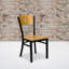 Prompton Hercules Series Circle Back Metal Restaurant Chair-1082777930