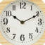 Tabletop Clock in Light Brown