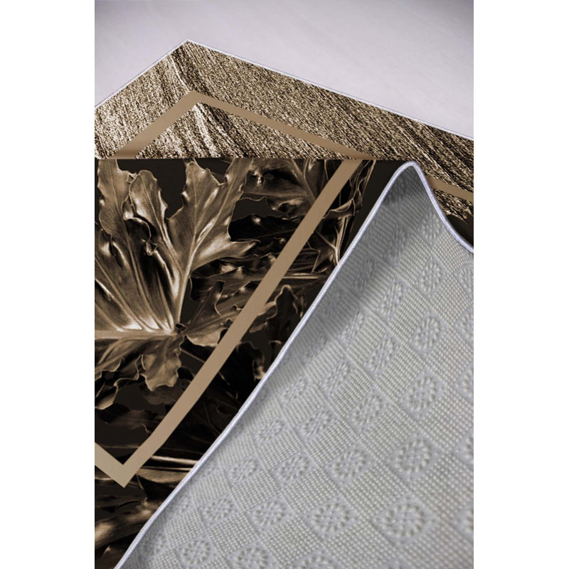 Tapis tissé de qualité supérieure, 5,9 x 9,2 pieds | 100% polyester, 650 g / m² | Pois antibactérien antidérapant en PVC, d'une hauteur de poils de 0,3 po | Lavable à la machine, impression numérique 3D | Parfait pour le salon et la chambre à coucher