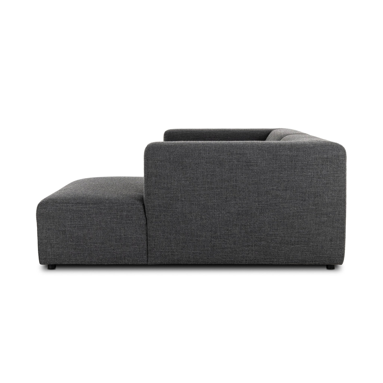 Sloan 2PC Sectional, Right Hand Facing, Saxon Charcoal Polyester Blend