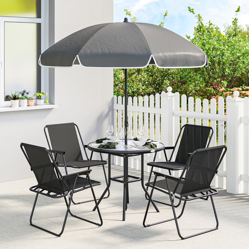 4 - Person Patio Dining Set with Round Table