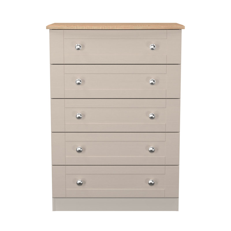 Abhilash 77cm W 5 - Drawer Chest of Drawers