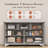 54" Wide Farmhouse 7-Drawer Storage Dresser for Bedroom-1103584477