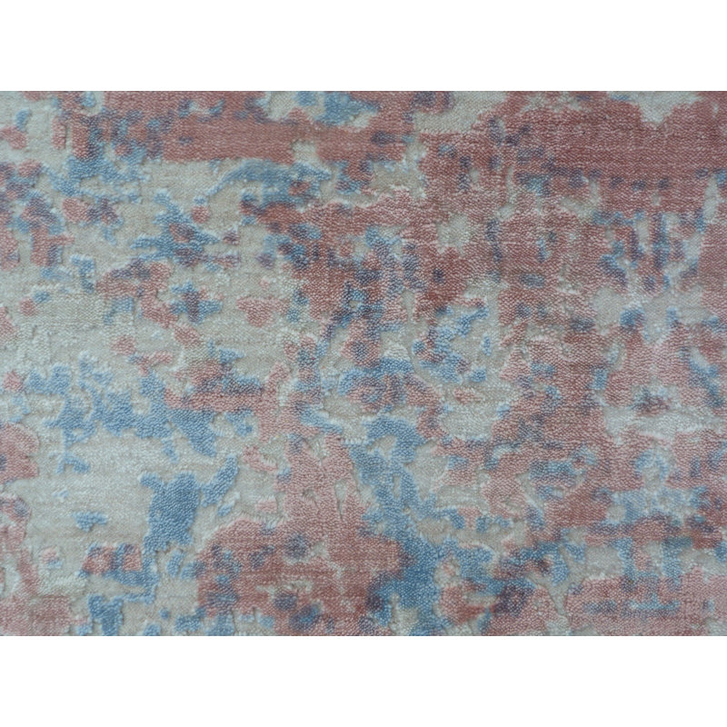 Cassina Abstract Area Rug in Pink, Rectangle 8' x 10'