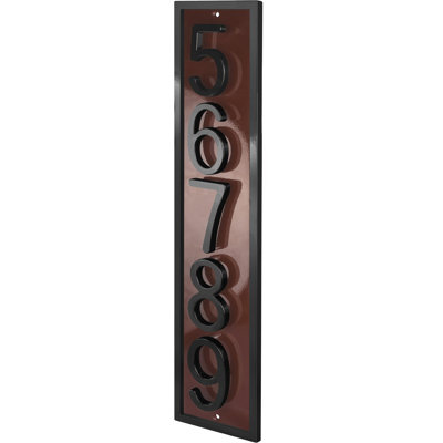 Plaque d'adresse flottante en aluminium Royal Shade
