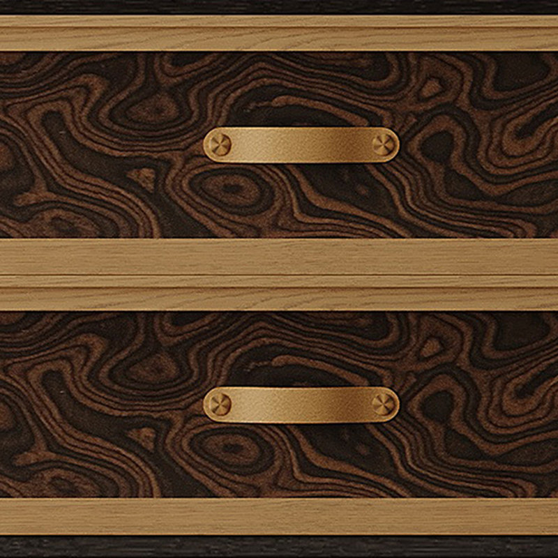 Meuble télé rétro en bois manufacturé noir