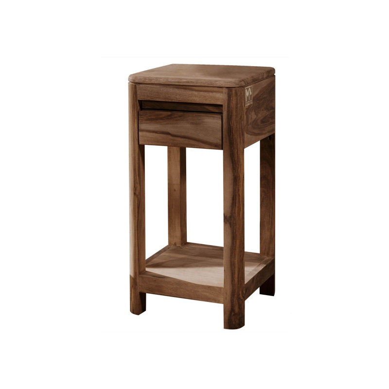 Toronto Solid Wood End Table, Smoked Cherry