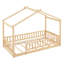 Lit simple avec clôture - Bois naturel et jeu pour un sommeil stable-130040715-130040713
