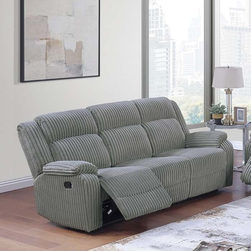 1pc Motion Loveseat, Smoke